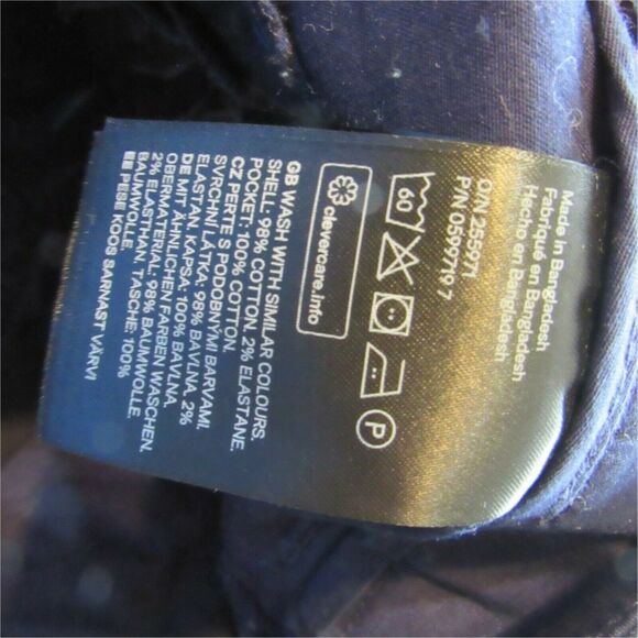 LOGG Womens Sz 2 Flat Front Chino Shorts Casual Walking Blue - Picture 11 of 11